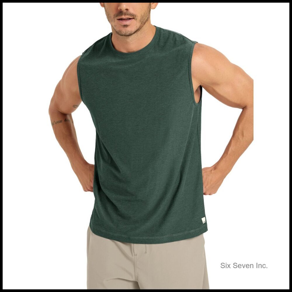Performance Tank Top Ultra Soft Moisture Wicking UPF 50+ Workout Muscle Tee